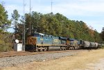 CSX 5408 leads train L619-17 southbound